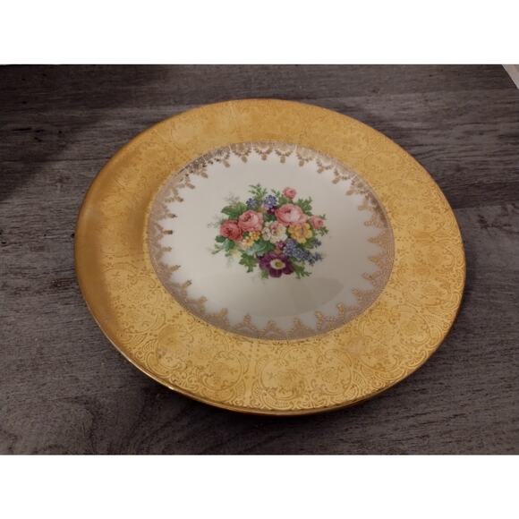 Edgewood China 22 Kt Porcelain 9 3/4' Decorative Plate - Picture 3 of 5